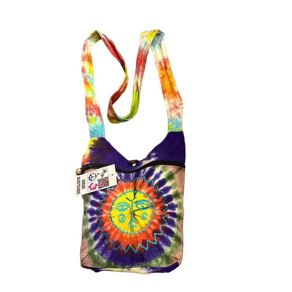 Tye-Dye Crossbody Handbag.   TURQ.  558